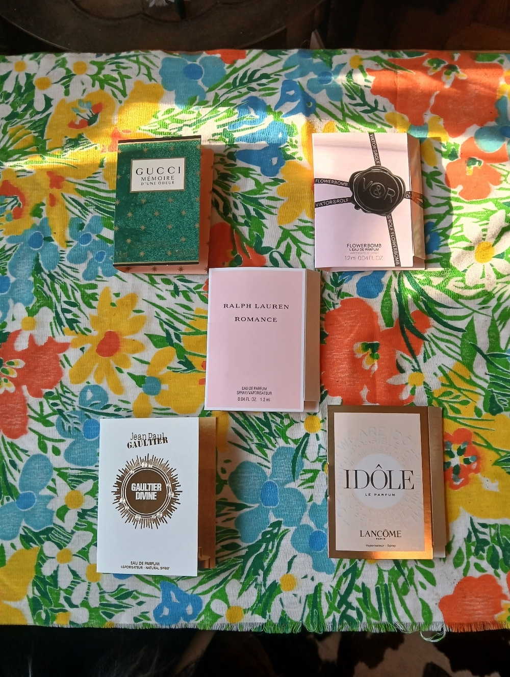 Designer Perfume Sample Bundle Spring Floral Gucci Ralph Lauren Lancome